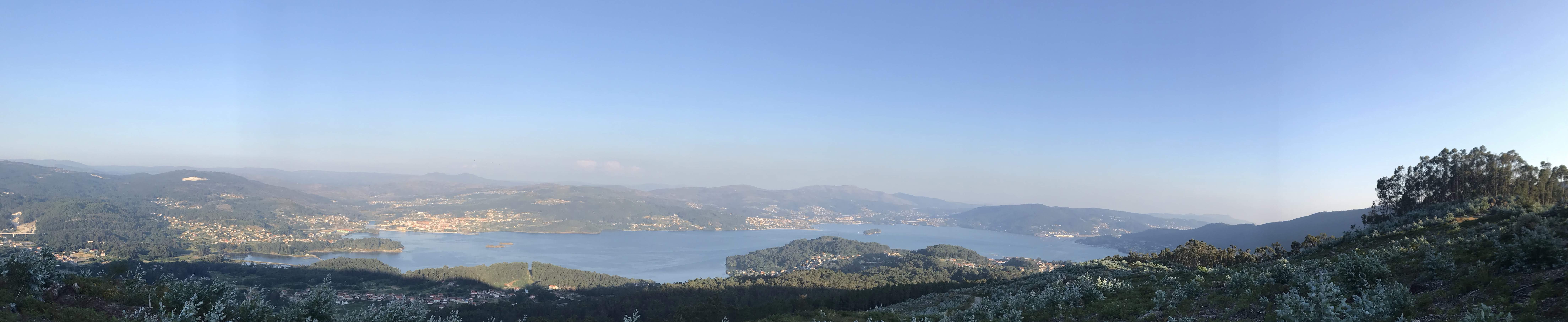 Vistas da Ria de Vigo dende o monte da Bareira